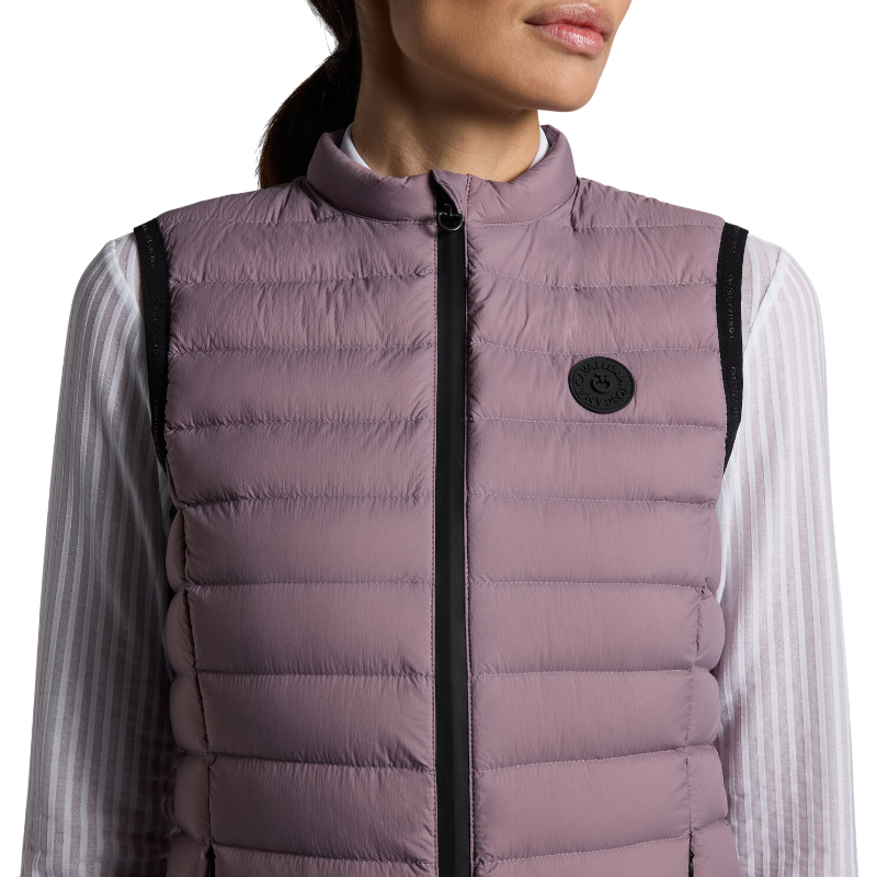 Cavalleria Toscana - Women's lightweight lilac sleeveless down jacket