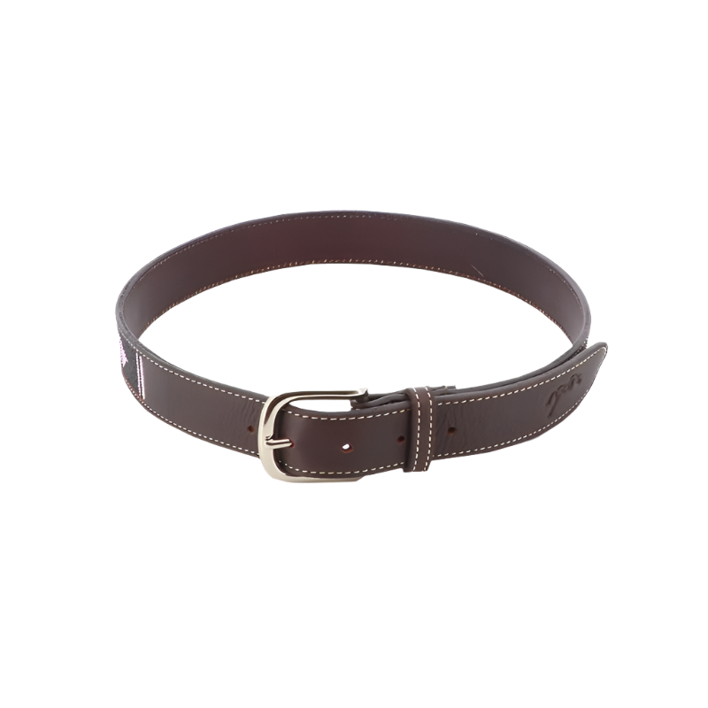 Pénélope - Ceinture Pearl Havane/ Rose | - Ohlala