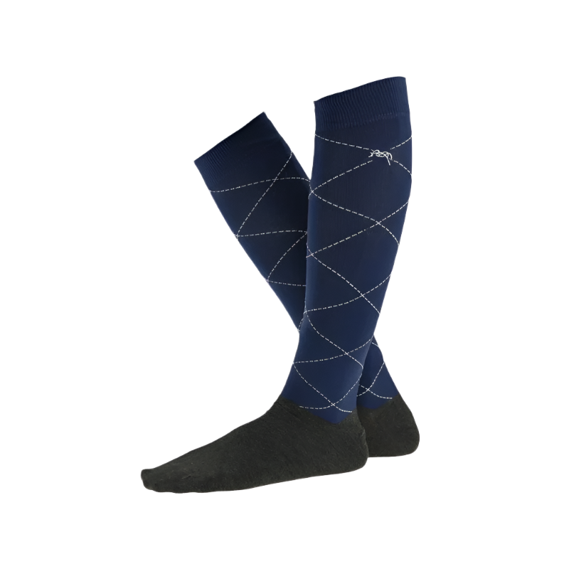 Pénélope -  Chaussettes Luxe marine (x2) | - Ohlala