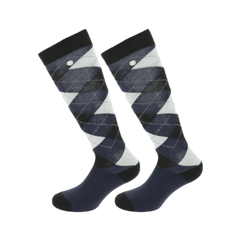 Equithème - Girly Marine/ Sky Riding Socks (x1)