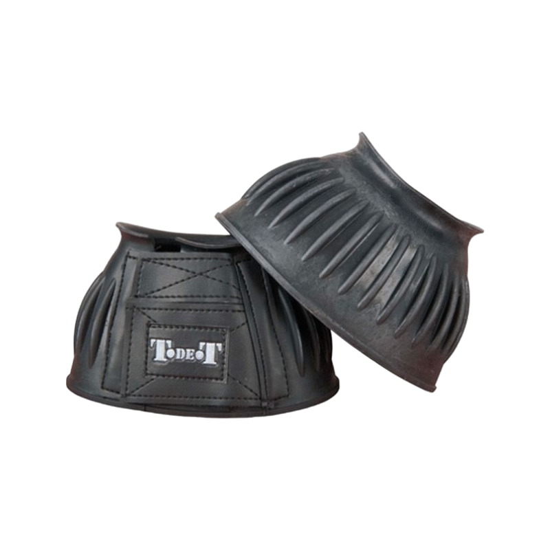 TdeT - Cloches Caoutchouc Velcro noir | - Ohlala