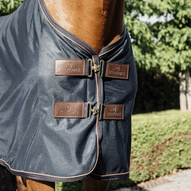 Kentucky Horsewear - Couverture anti-mouche marine | - Ohlala