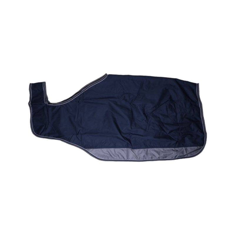 Equithème - Couvre-reins Tyrex doublé micro-polaire marine/gris 600D 0g | - Ohlala