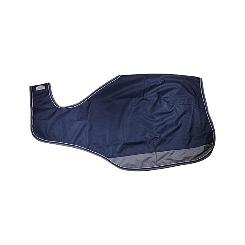 Equithème - Couvre-reins Tyrex doublé polycoton marine/gris 600D 0g | - Ohlala
