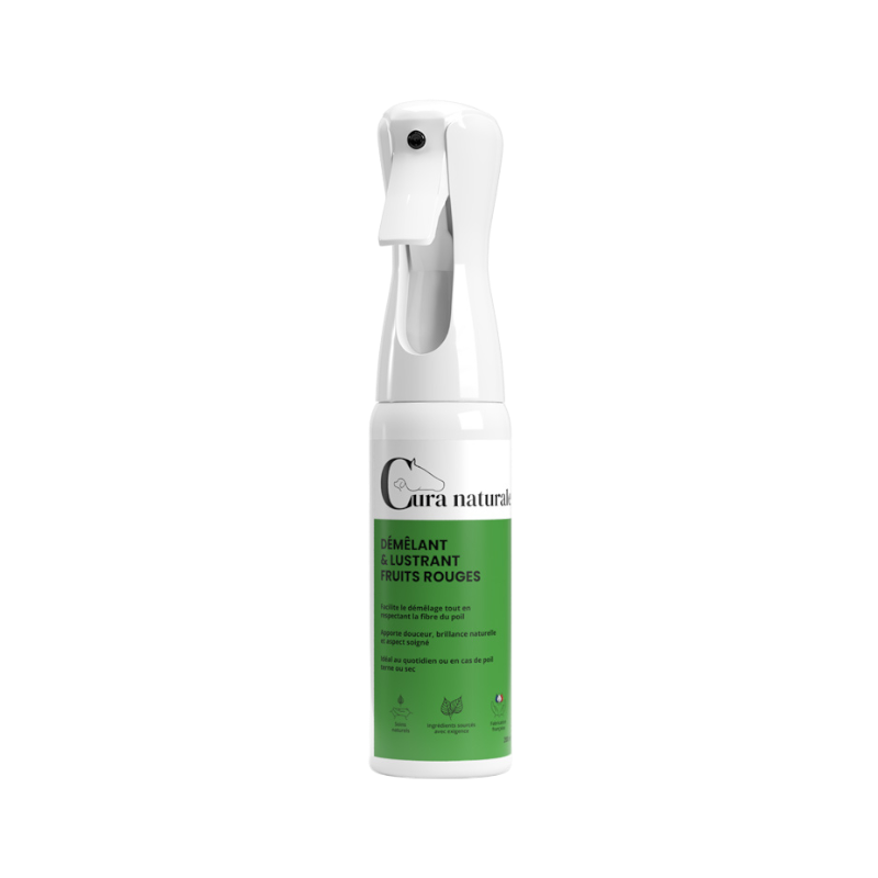 Cura Naturale - Detangling and polishing spray for horses with red fruits