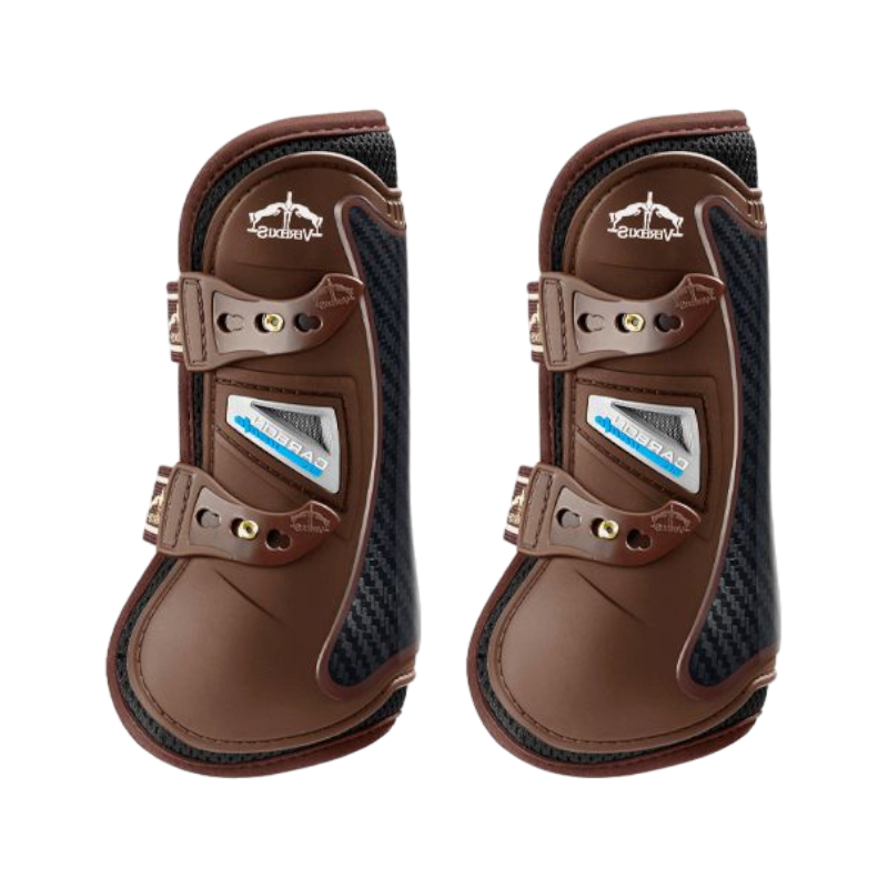 Veredus - Guêtres ouvertes Carbon Gel Vento Marron x2 | - Ohlala