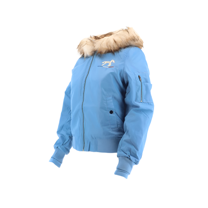 Eden by Pénélope - Bombers à capuche enfant Lyon bleu artic | - Ohlala