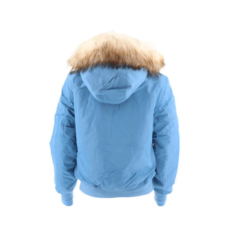 Eden by Pénélope - Bombers à capuche enfant Lyon bleu artic | - Ohlala