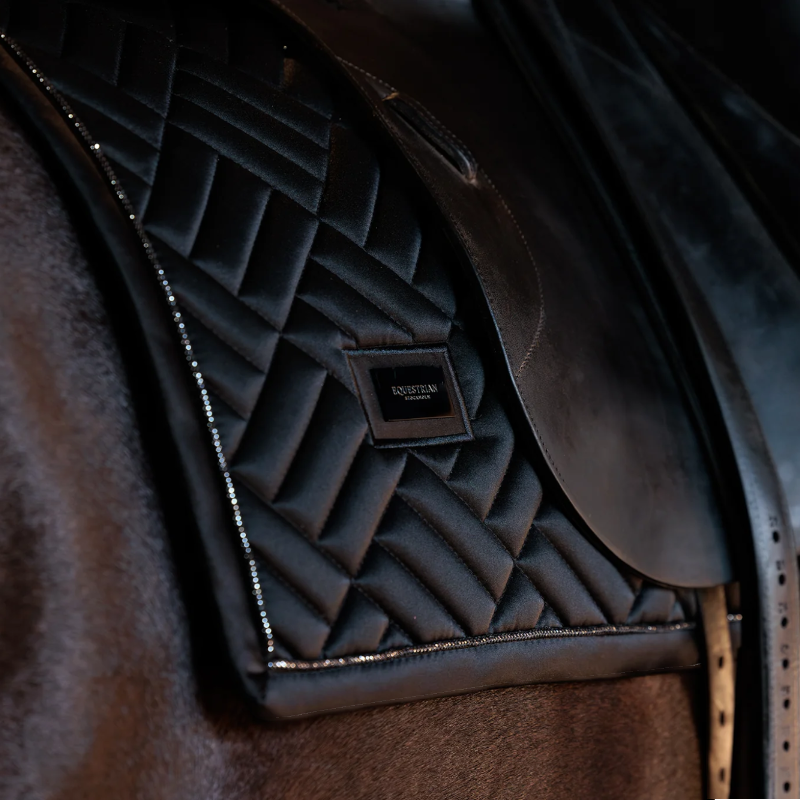 Equestrian Stockholm - Modernes schwarzes Dressur-Pferdedecke