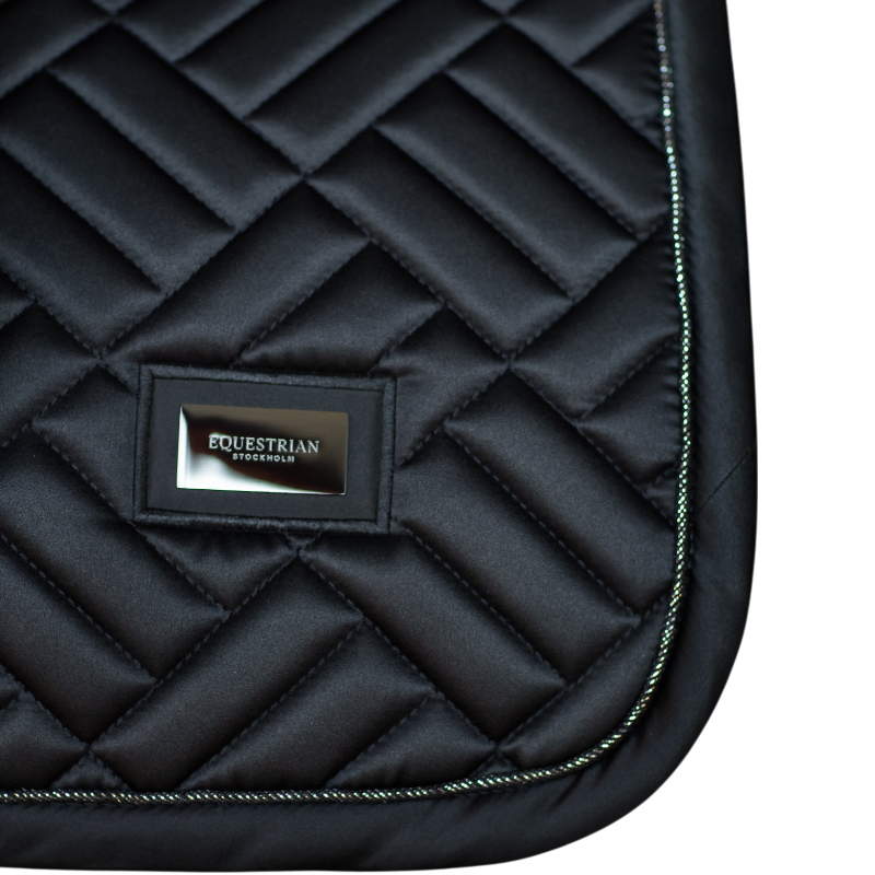 Equestrian Stockholm - Tapis de selle Modern noir | - Ohlala