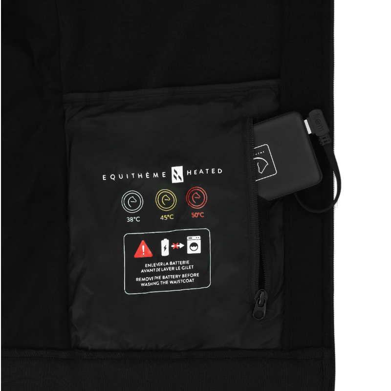 Equithème - Sweat chauffant unisexe Olwen noir | - Ohlala