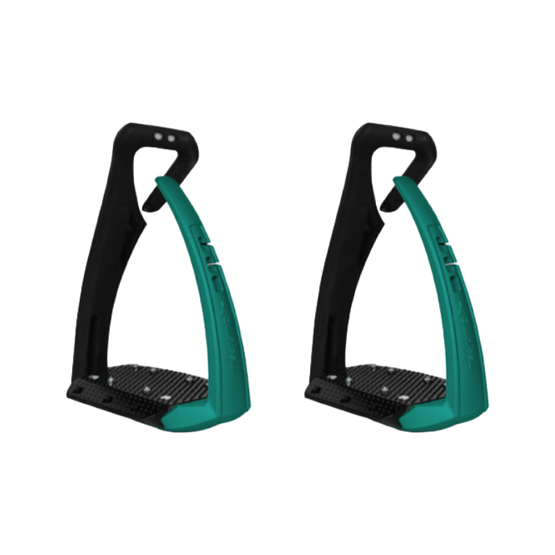 Freejump - Étriers Soft'Up Pro + noir/ vert | - Ohlala