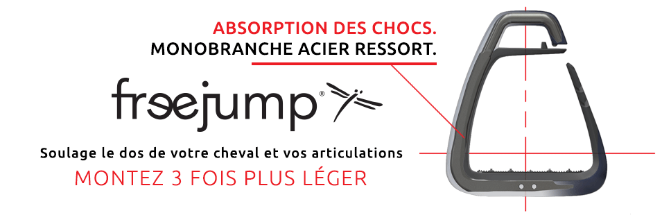Freejump - Étriers Soft'Up Classic + pearl copper / noir | - Ohlala