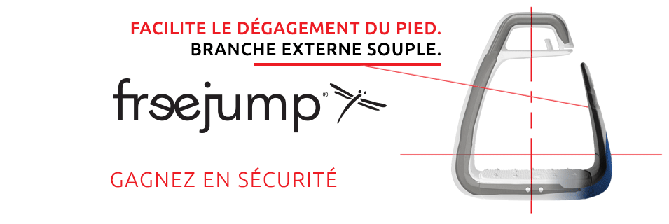 Freejump - Étriers Soft'Up Classic + pearl copper / noir | - Ohlala