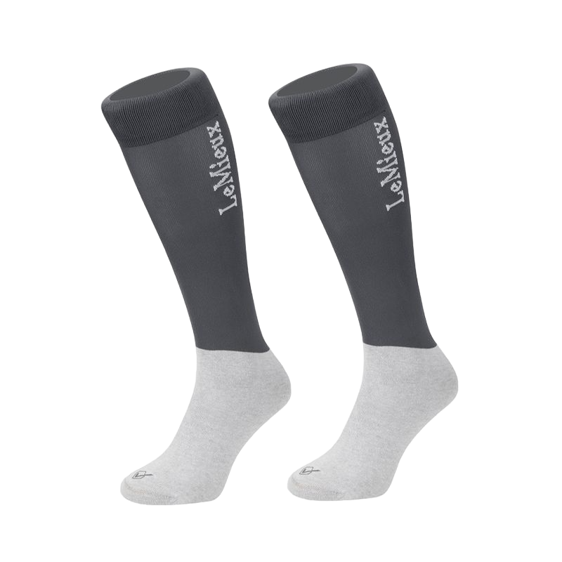 LeMieux - Chaussettes d'équitation gris (x2) | - Ohlala