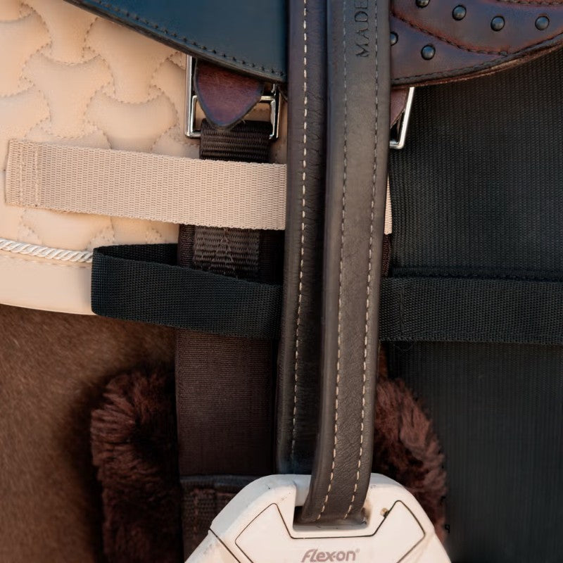 Grooming Deluxe - Ceinture ventrale pour cheval noir | - Ohlala