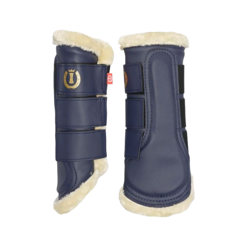 Imperial Riding – Geschlossene Gamaschen aus Schaffell, Marineblau