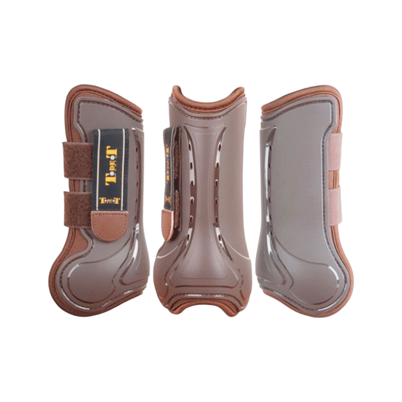 TdeT - Guêtres ouvertes Design marron x2 | - Ohlala
