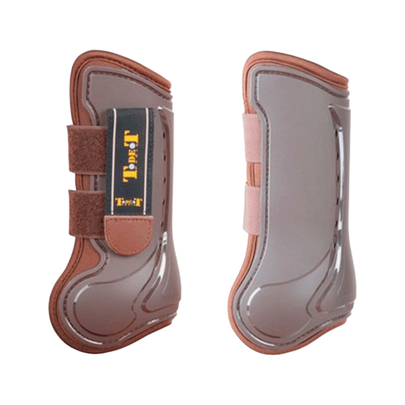 TdeT - Guêtres ouvertes Design marron x2 | - Ohlala
