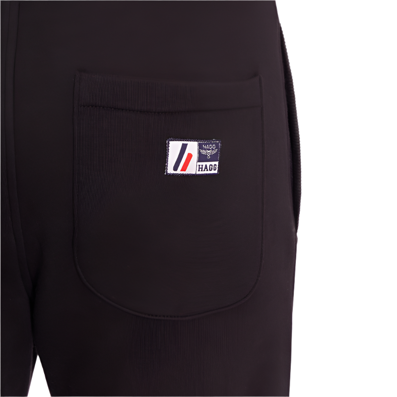 Hagg - Jogging homme noir/ rouge | - Ohlala