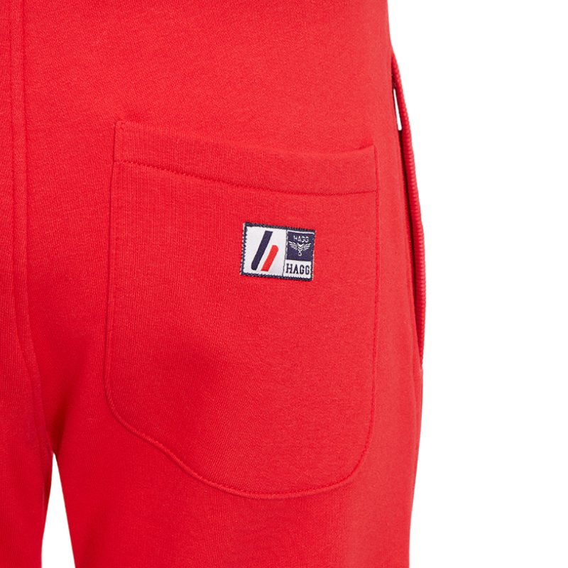 Hagg - Jogging femme rouge/ marine | - Ohlala