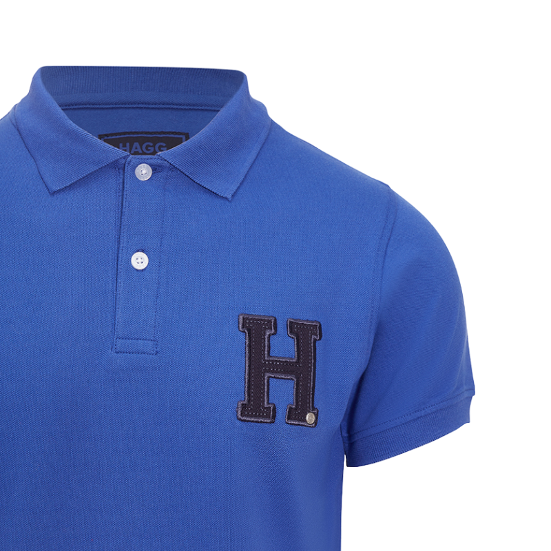 Hagg - Polo manches courtes homme bleu roi | - Ohlala