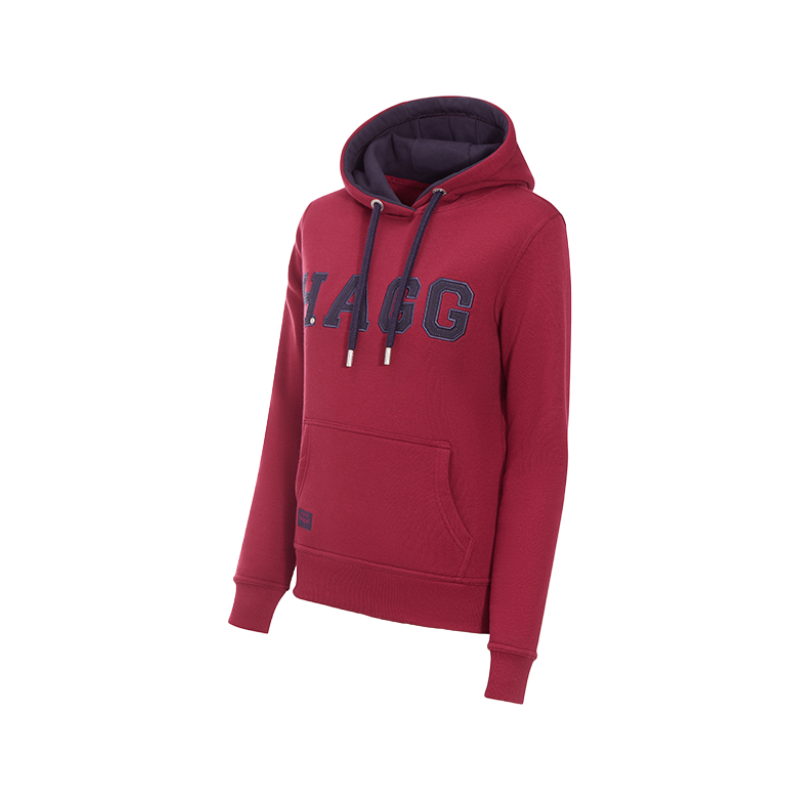 Hagg - Sweat à capuche femme prune/ marine | - Ohlala