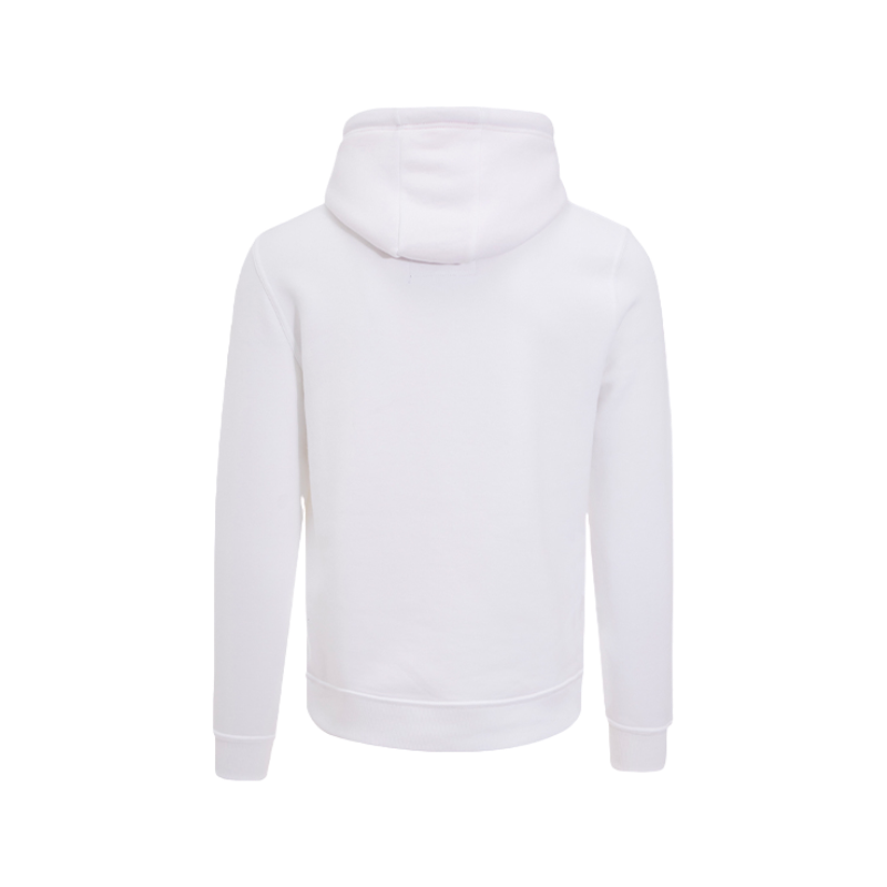 Hagg - Sweat à capuche homme blanc/ orange/ bleu roi | - Ohlala