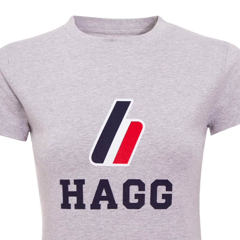 Hagg - T-shirt manches courtes femme gris | - Ohlala
