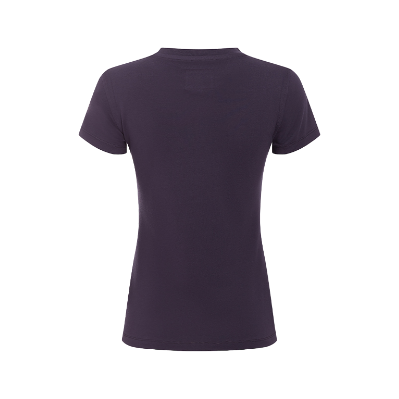 Hagg - T-shirt manches courtes femme marine/ orange | - Ohlala