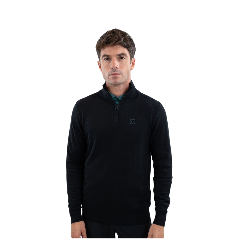 SG - Pull unisexe Halo noir | - Ohlala