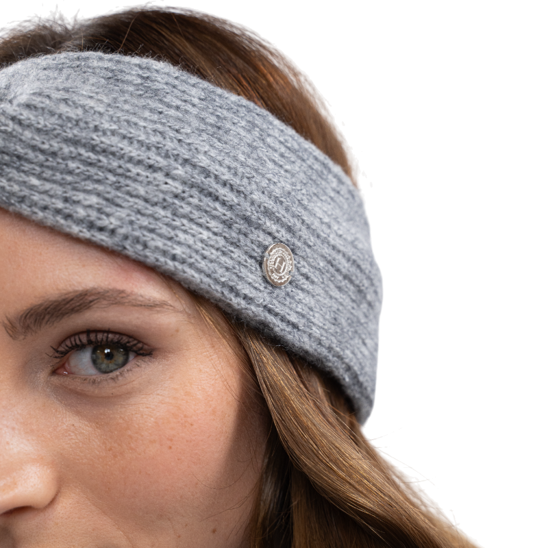 Harcour - Women's headband Ali gray mottled