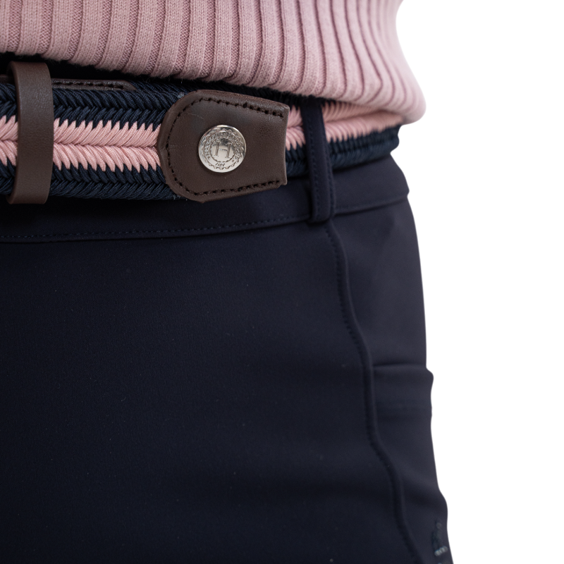 Harcour - Ceinture Bana marine/ pivoine