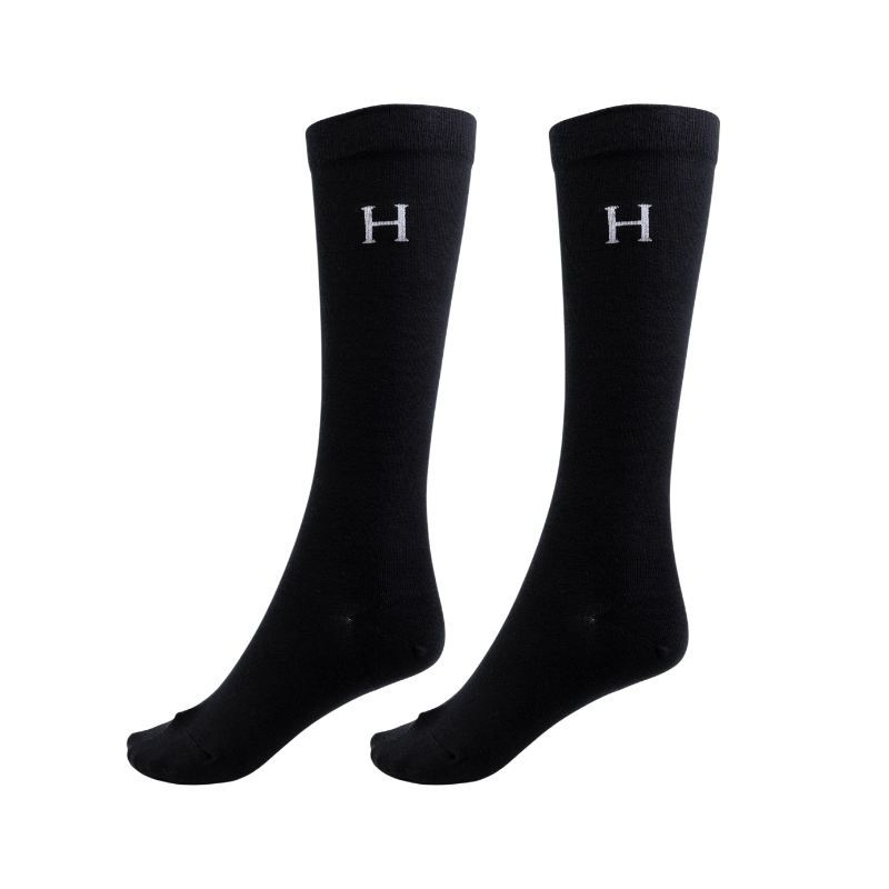 Harcour - Aiko riding socks cocoa/black/tartan (x3)