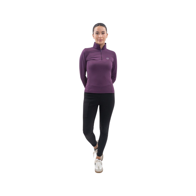 Harcour - Women's black polar equestrian leggings Lili