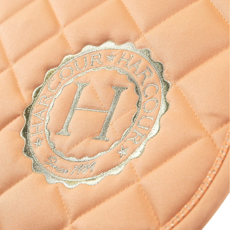 Harcour - Pack tapis de dressage Sunny et bonnet Funny abricot/ light gold | - Ohlala
