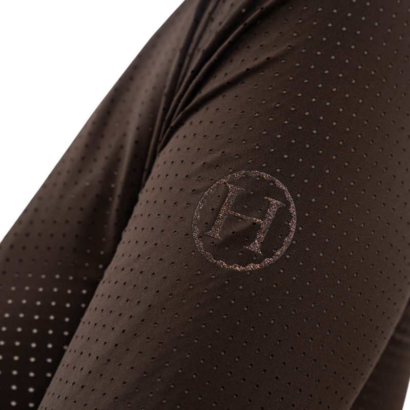 Harcour - Langärmliges Damen-Turnierpoloshirt Stella Cacao