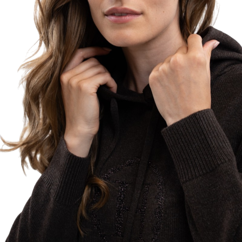 Harcour - Women's knitted sweater Aurelia cocoa