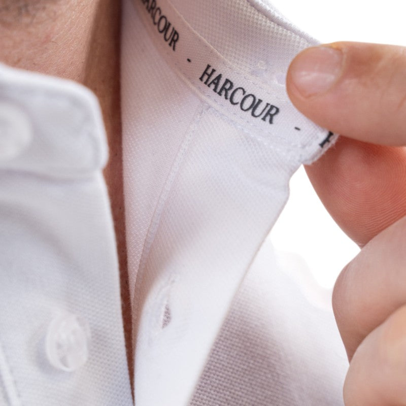 Harcour - Polo manches courtes homme Oscar blanc | - Ohlala