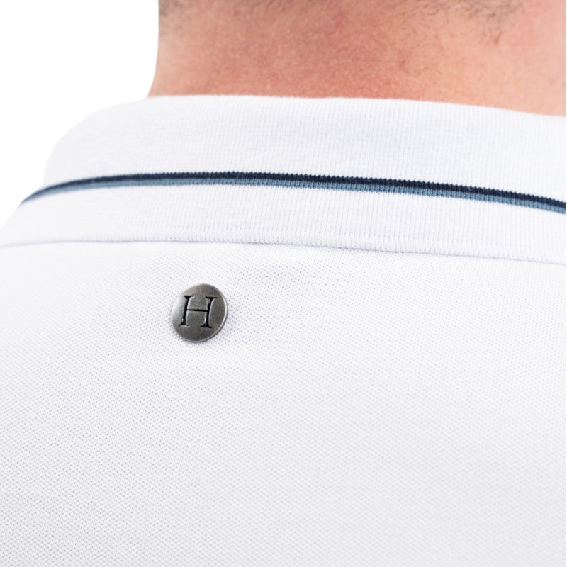 Harcour - Polo manches courtes homme Oscar blanc | - Ohlala