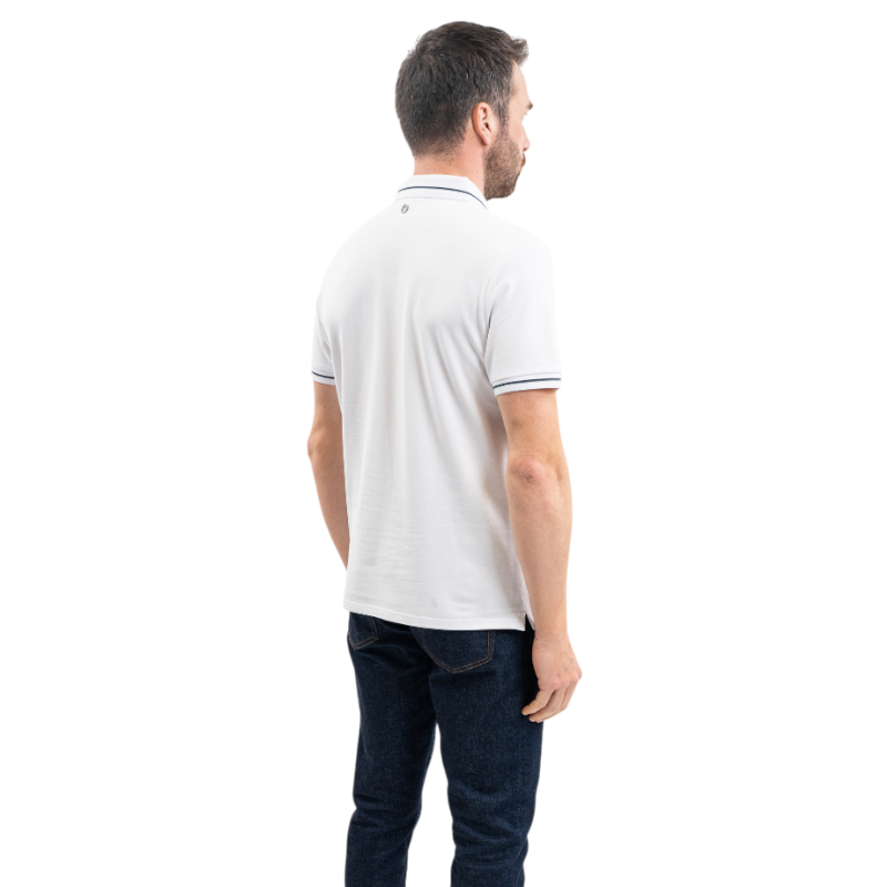Harcour - Polo manches courtes homme Oscar blanc | - Ohlala