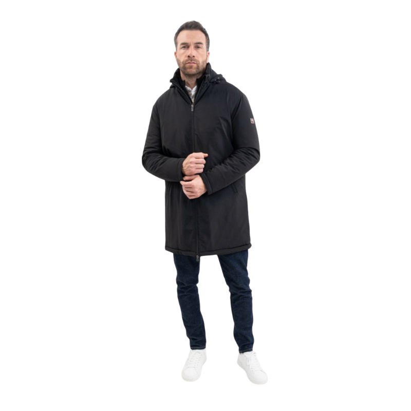 Harcour - Parka longue homme Robertol noir
