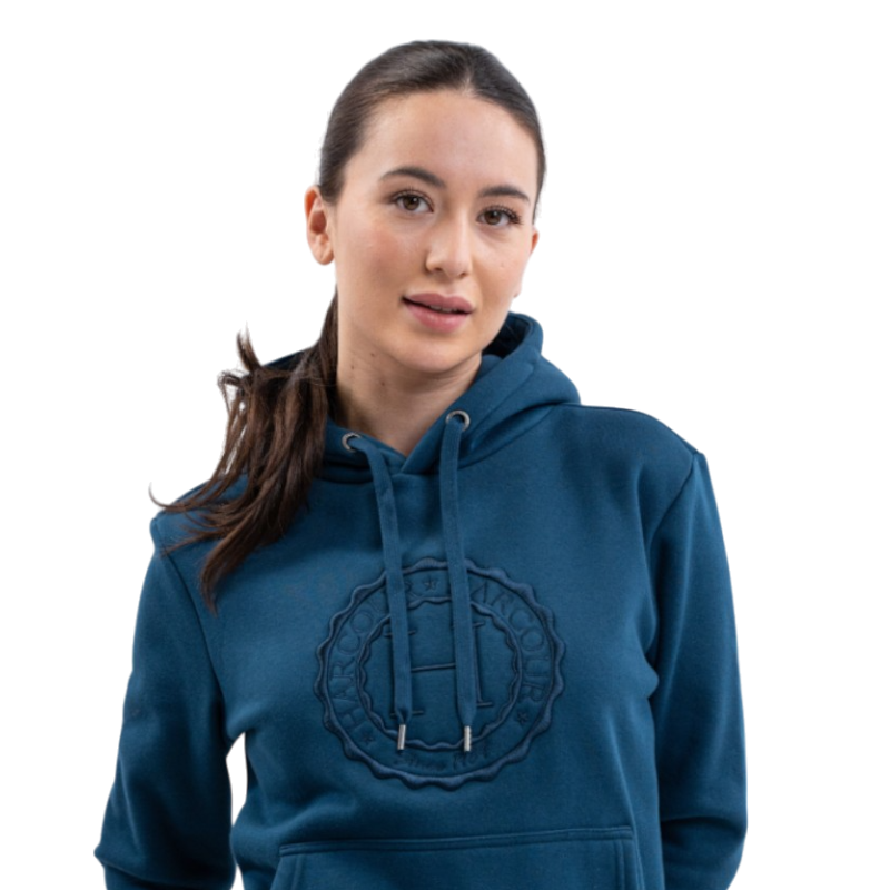 Harcour - Sweat à capuche unisexe Samy bleu lagon | - Ohlala