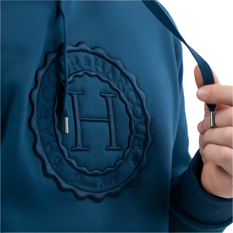 Harcour - Sweat à capuche unisexe Samy bleu lagon | - Ohlala