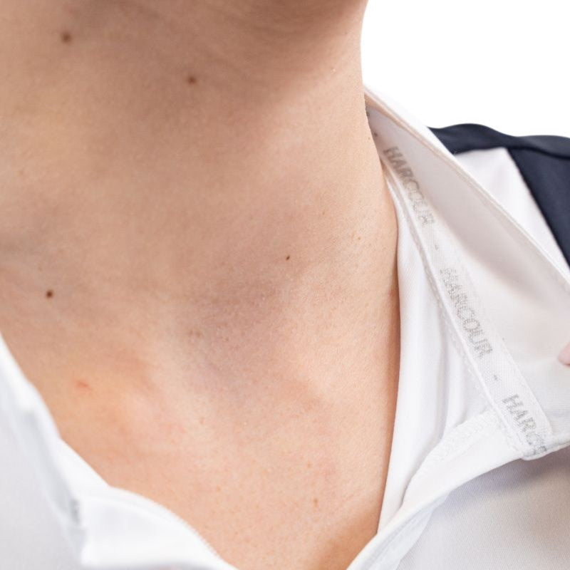 Harcour - Polo de concours manches courtes femme Shine marine | - Ohlala