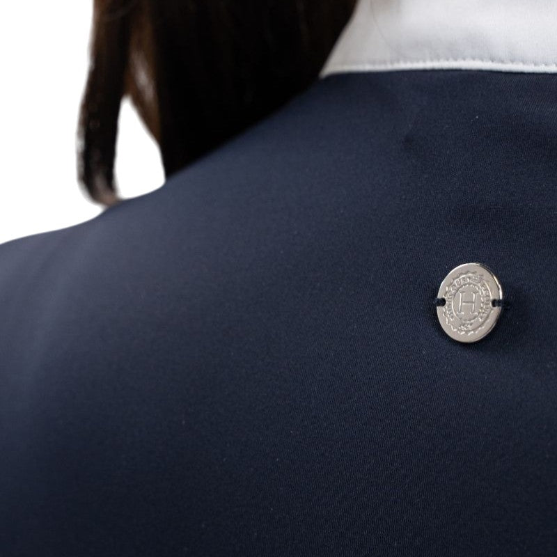 Harcour - Polo de concours manches courtes femme Shine marine | - Ohlala