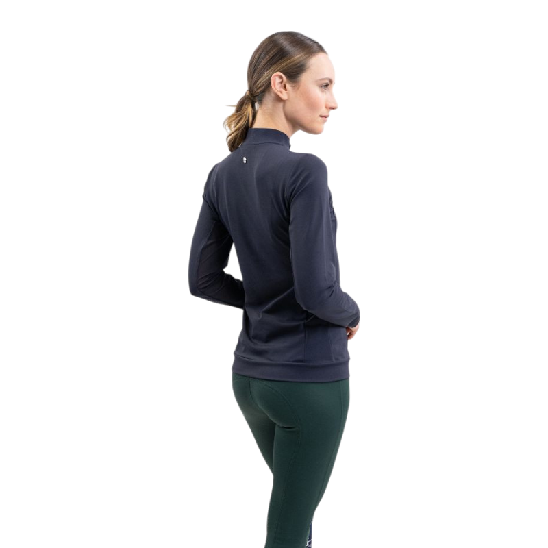 Harcour - Polo technique manches longues femme Tess marine | - Ohlala