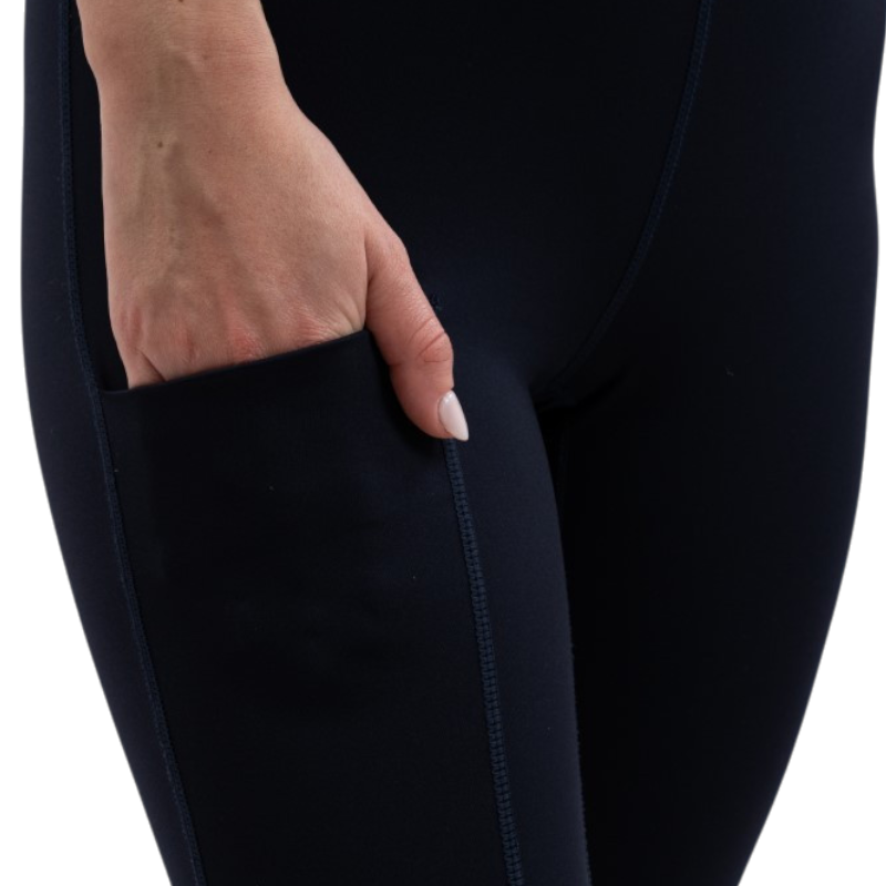 Harcour - Legging femme Volta marine/ lin | - Ohlala
