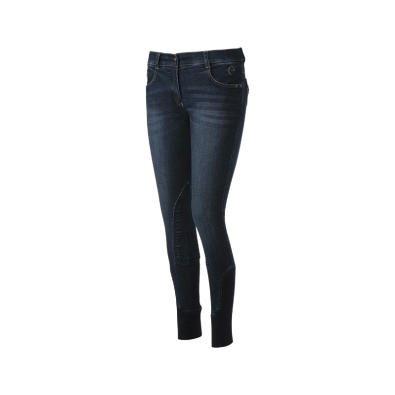 Equithème - Pantalon d'équitation enfant unisexe Texas marine | - Ohlala
