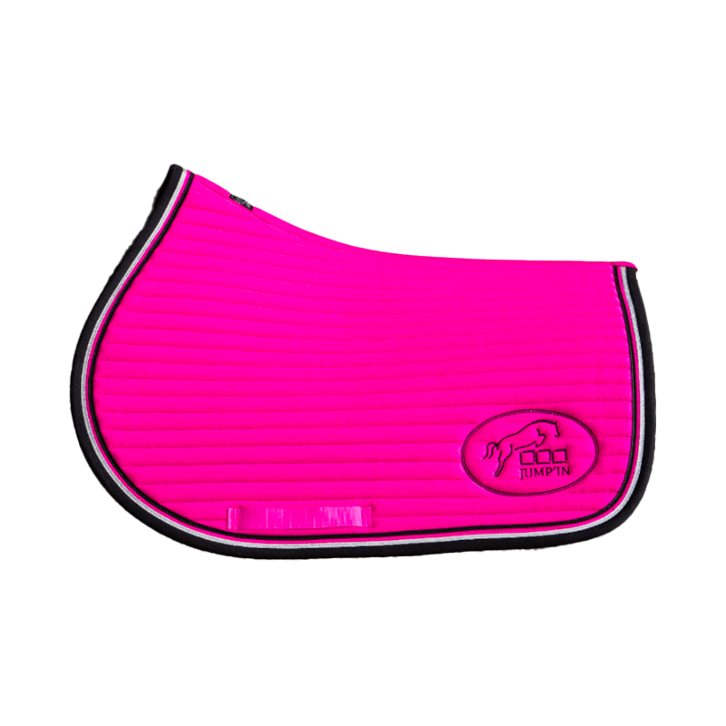 Jump'In - Tapis de selle Balthazar fuschia/ noir | - Ohlala